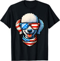 Poodle Dog Wearing Usa Flag Sunglasses Patriotic 4Th Of July