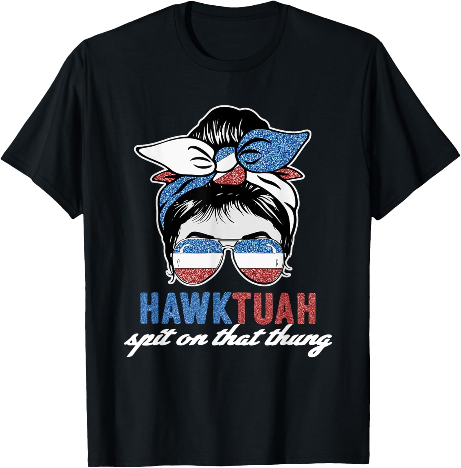 Hawk Tush American Flag Blue Red White Men Women Usa Funny