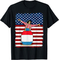 Rodeo Clown On American Flag Patriotic