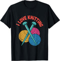 I Love Knitting Yarn Needles Colors