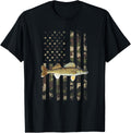 Walleye Camo American Flag Fishing Walleye