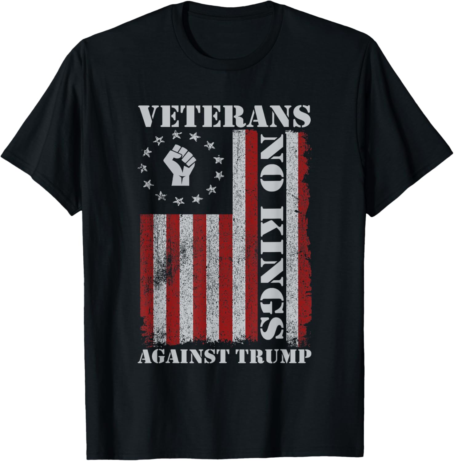 Military Veterans Protest Usa Flag No Kings America Protest