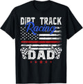 Mens American Flag Dirt Track Racing Dad Race Flag
