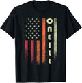 Oneill Surname Funny Retro Vintage Birthday American Flag