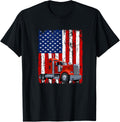 Semi Truck Usa Flag 4Th Of July Patriotic Boy Kid Toddler