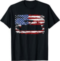 Pontoon Vintage American Flag