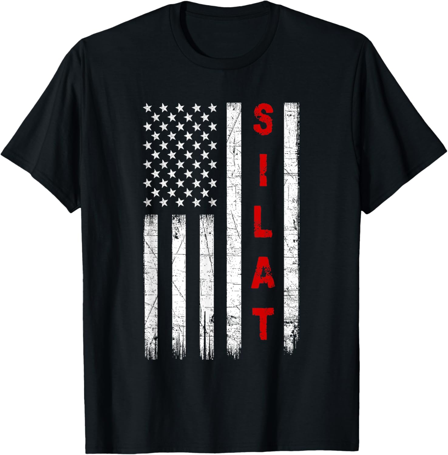 Silat Vintage American Flag Patriotic Martial Arts