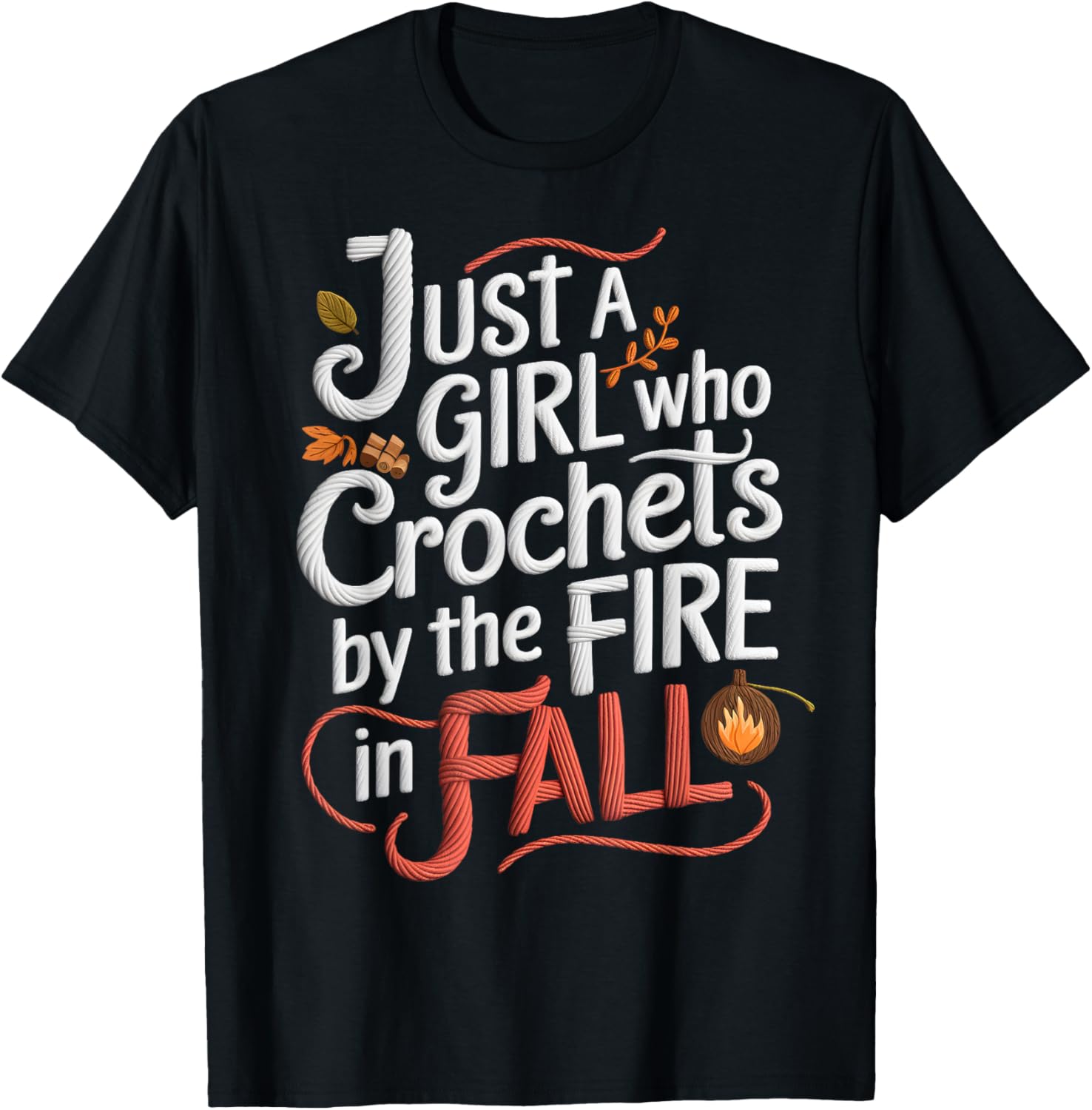 Crochet by Fire Fall Cozy Yarn Girl Tee