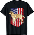 American Flag Yellow Labrador Retriever 4Th Of July Usa