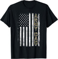 Proud Army Dad T Shirt United States Usa Flag Father Gift