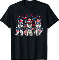 Husky Dog 4Th Of July Patriotic Usa Flag Red White And Blue