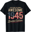 80Th Birthday Usa Flag 80 Years Of Being Awesome