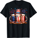 Beer American Flag Usa 4Th Of July Party Drinking Men Women