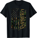 Louisiana United States Distressed Camo W Us Flag