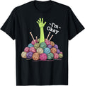 I'm okay crochet yarn funny knitting Im okay yarn crocheting