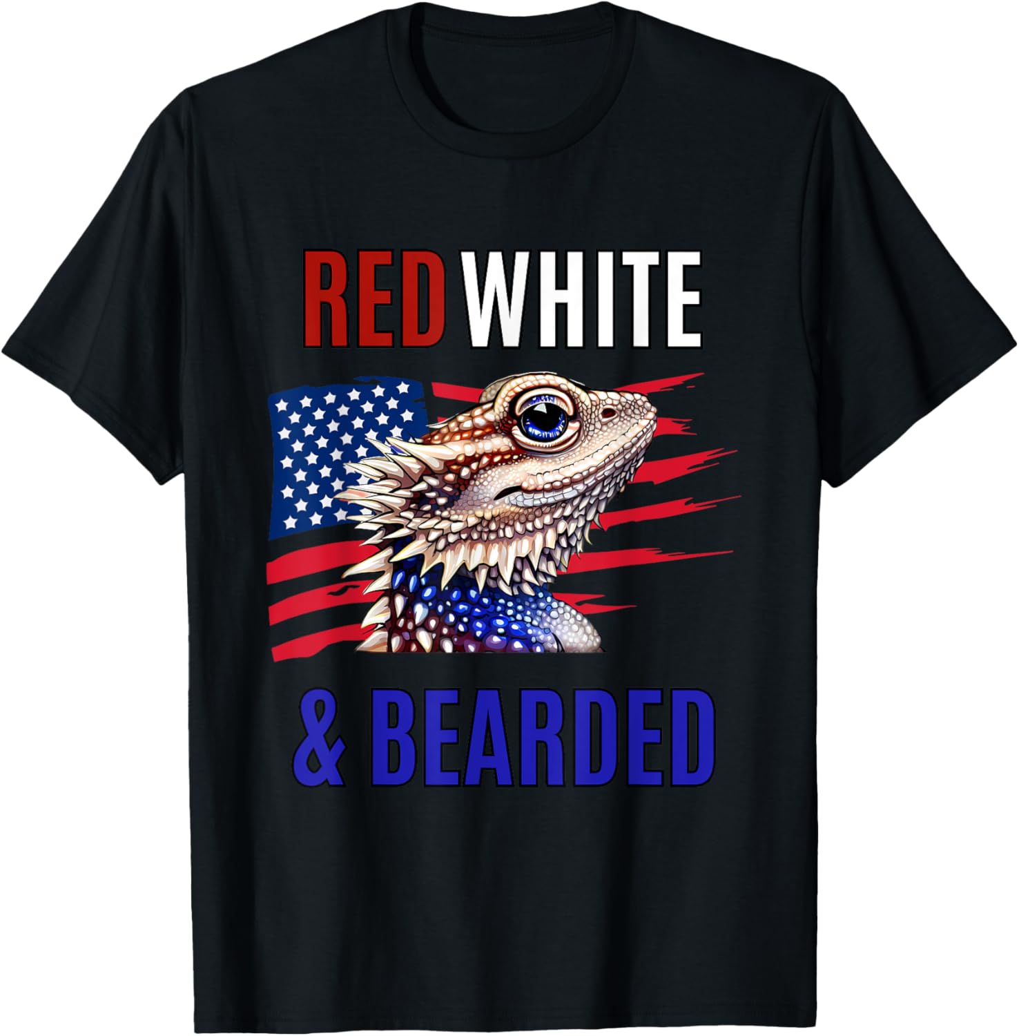Bearded Dragon American Flag 4Th Of July Independence Day