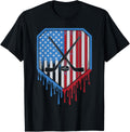 Funny Hockey Drip Boys Ice Cream Patriotic American Flag