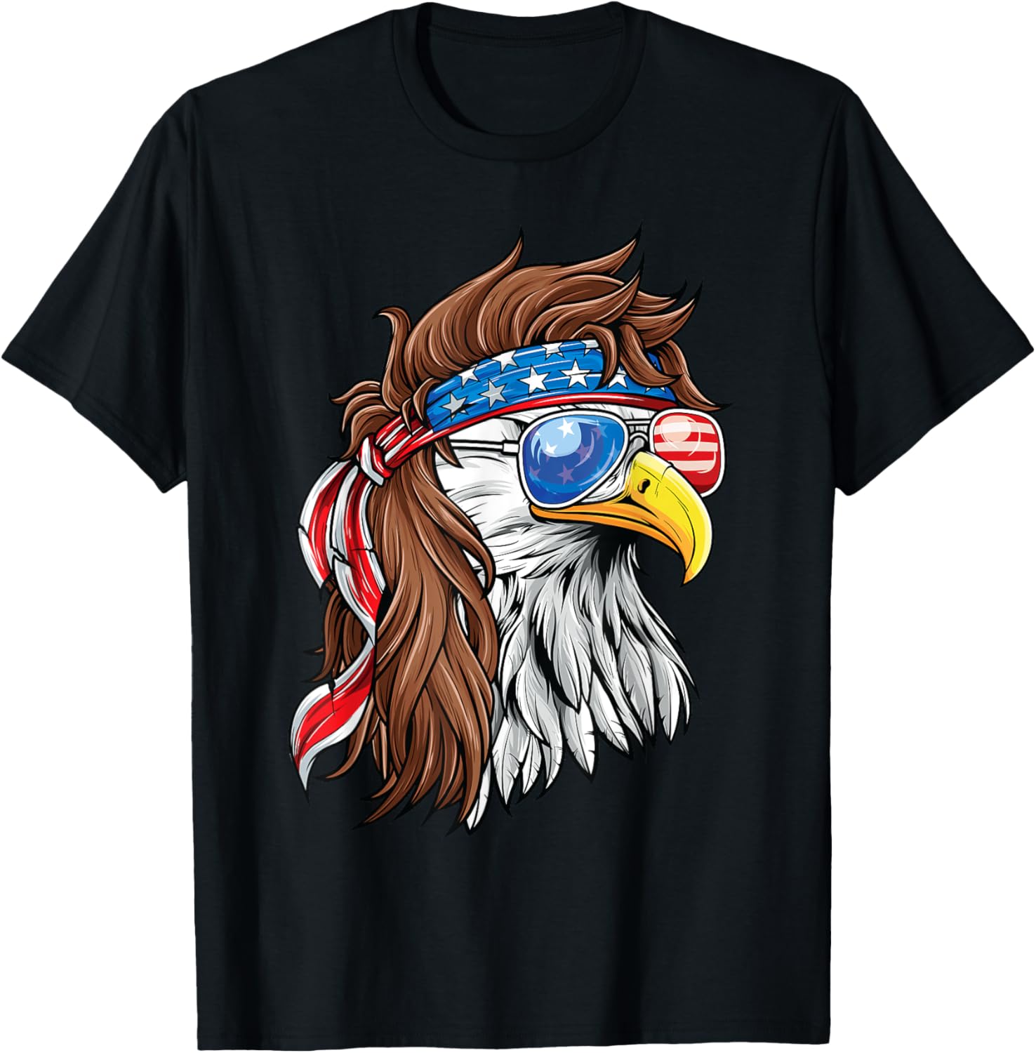 Patriotic Bald Eagle Mullet Usa American Flag 4Th Of July