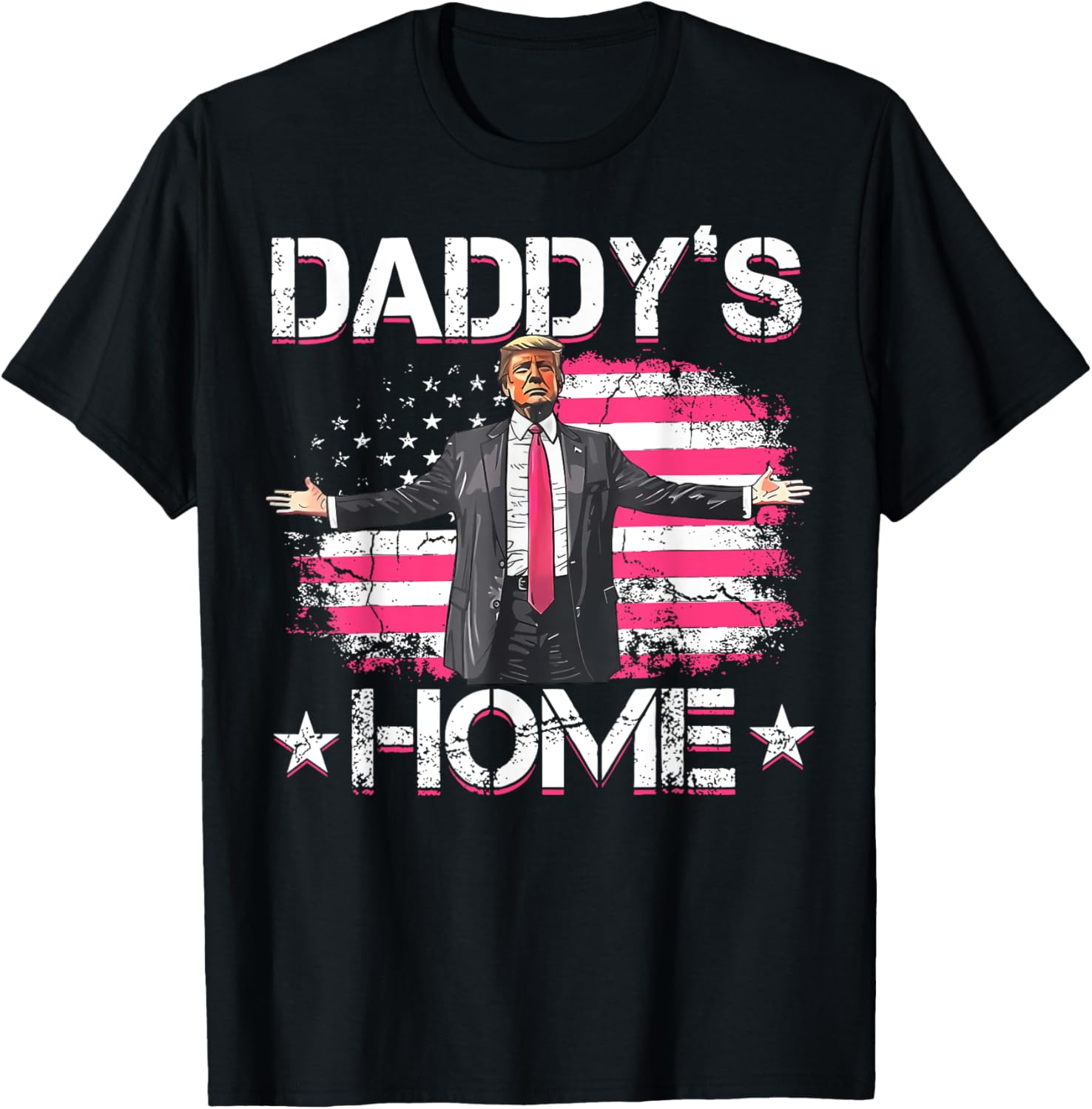 American Flag Daddys Home Trump 2024 Patriotic