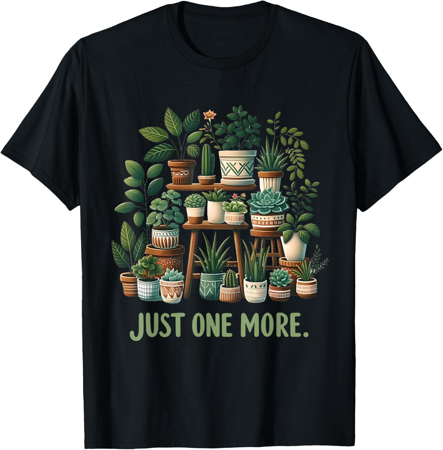 Just One More Funny Plant Lady Indoor Flower Floral Shirt for Women 42
