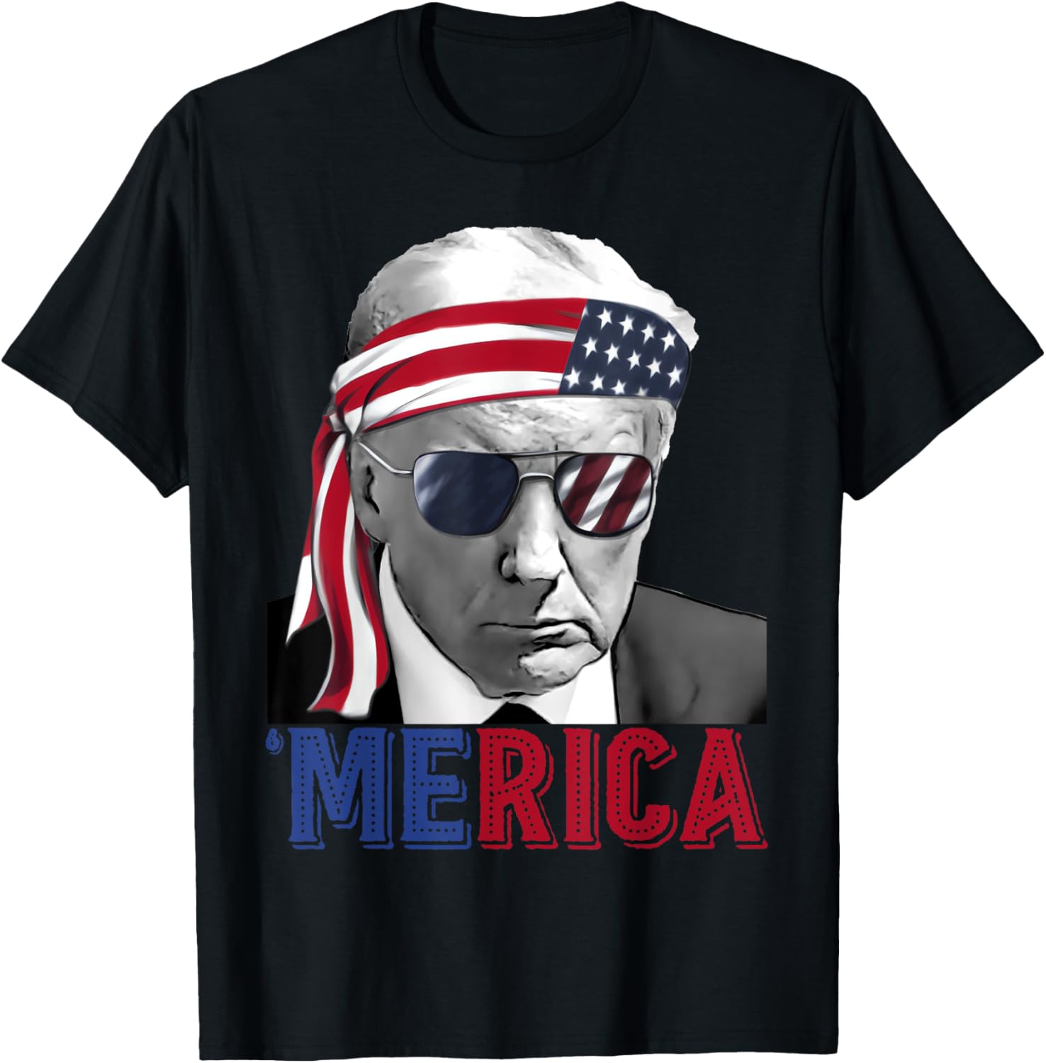 Happy 4Th Of July Merica Trump American Flag Usa