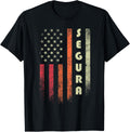 Segura Surname Funny Retro Vintage Birthday American Flag