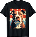 American Pitbull Terrier Usa Pop Art Portrait For Dog Owners