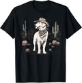Golden Retriever Cowboy Cowgirl Cactus Rodeo Western Country