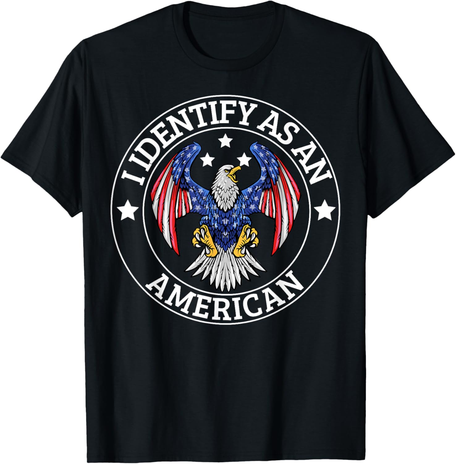 I Identify As An American Usa Flag 4Th Of July Eagle