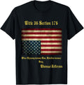 American Flag Distress Upside Down Thomas Jefferson Patriot