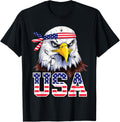 Patriotic Bald Eagle With Usa Flag Headband Men Women Kids