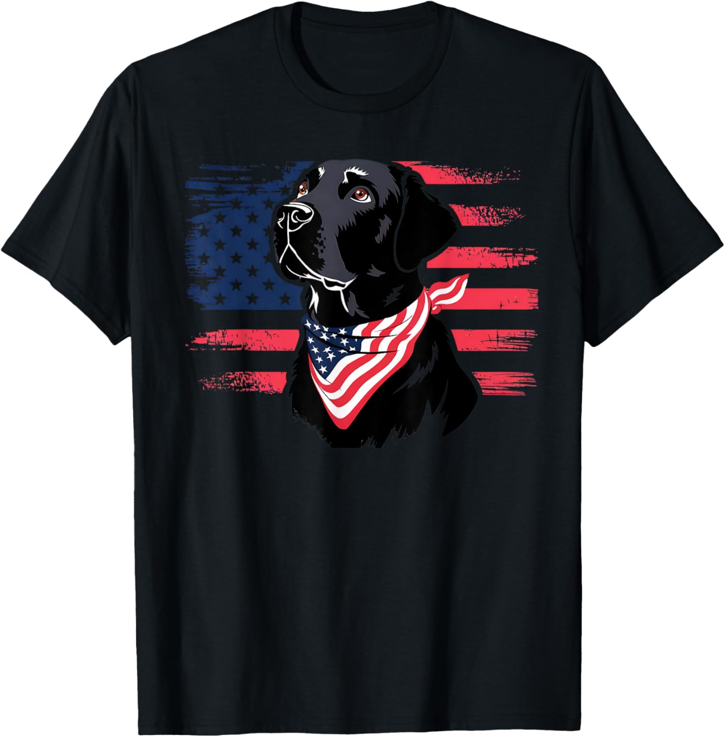 Patriotic Usa Flag Black Labrador For Lab Owners 4Th Of July
