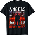 Proud La Firefighters Lafd Los Angeles Firefighters Hero Usa