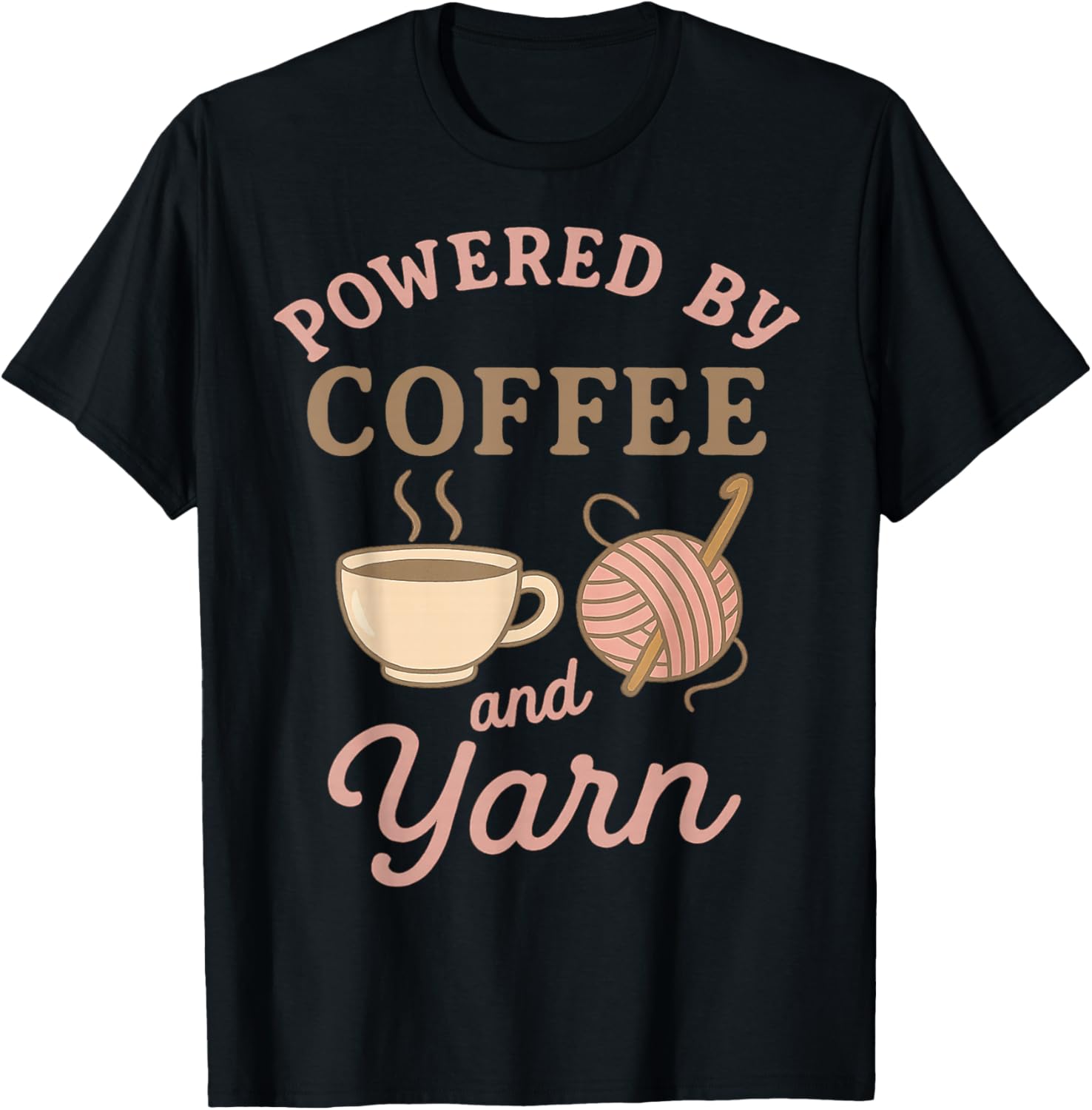 Coffee And Yarn Crochet Knitting Knitter Funny