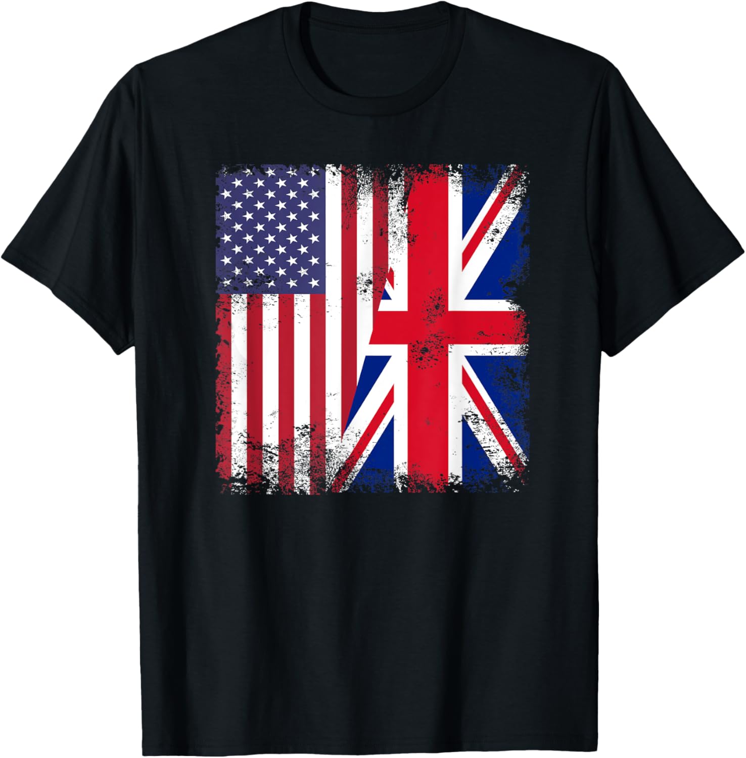 Half British Uk Flag Vintage United Kingdom Usa Gift