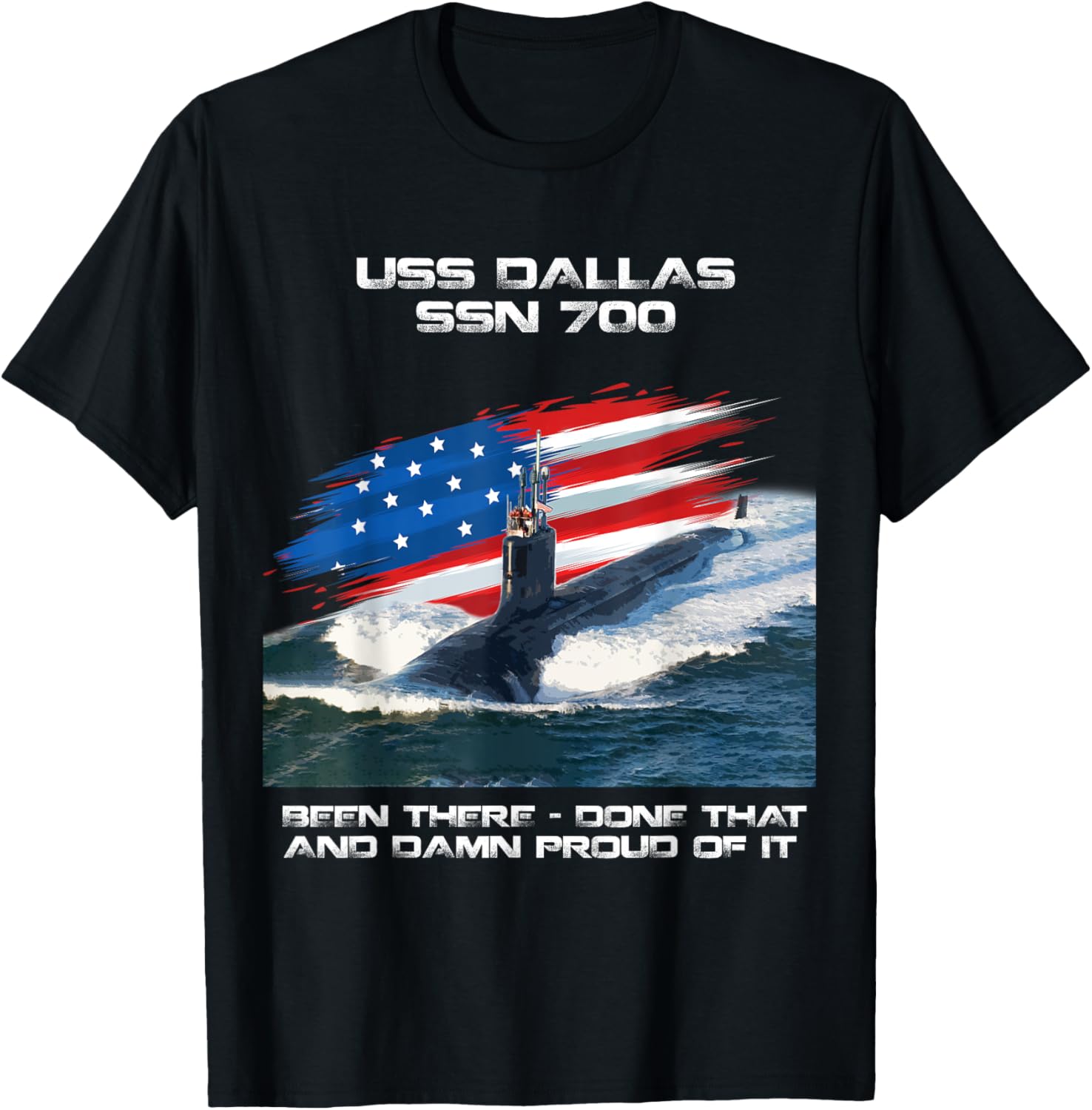 Uss Dallas Ssn 700 American Flag Submarine Veteran Xmas