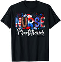 Happy 4Th Of July Nurse Practitioner American Flag Women Men