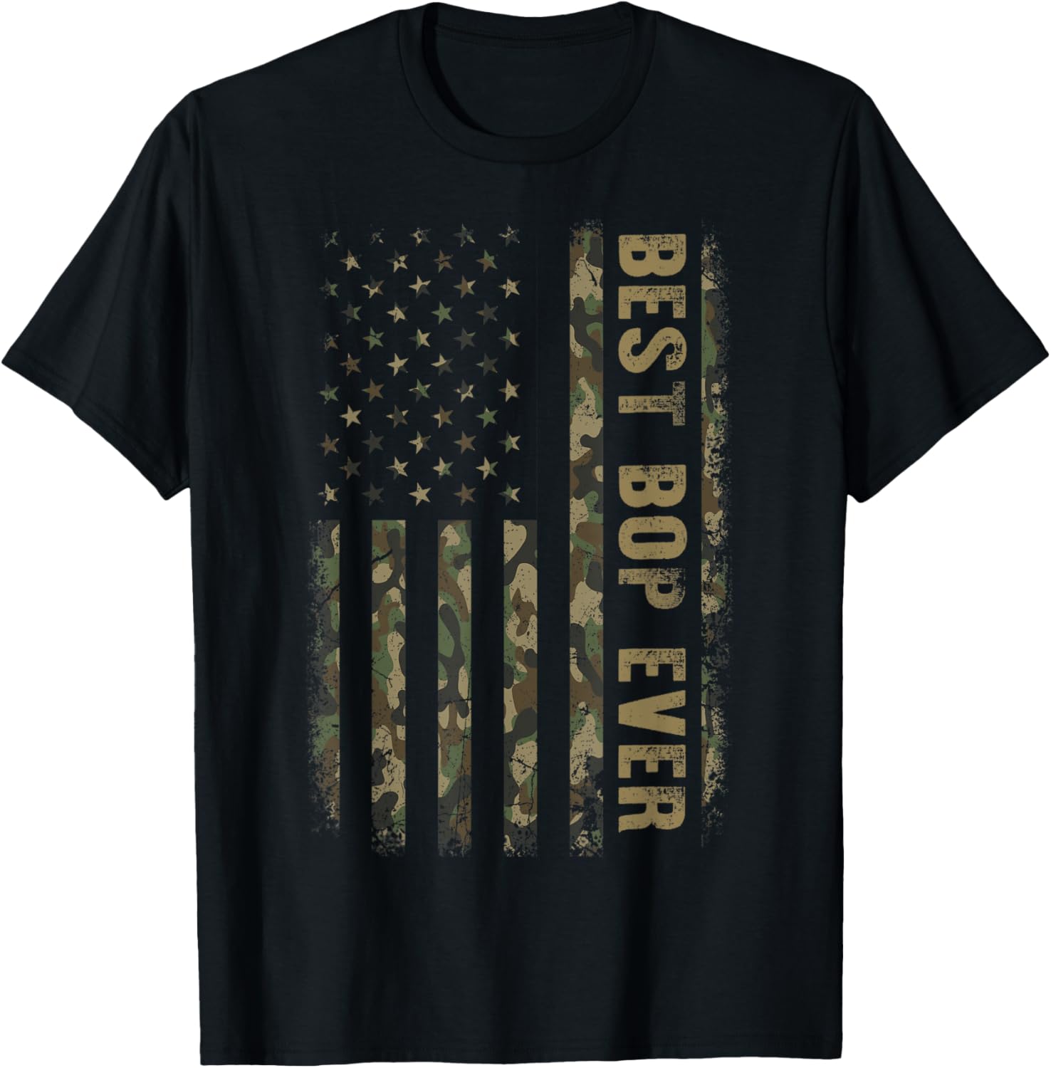 Best Bop Ever Camouflage American Flag Fathers Day