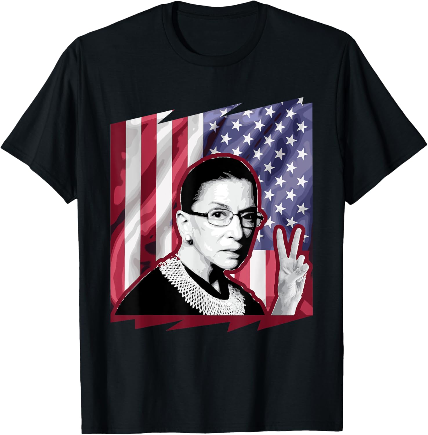 Ruth Bader Ginsburg Patriotic American Flag Shirt