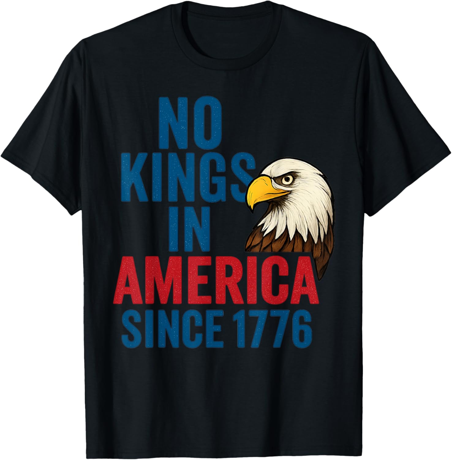 No Kings In America Since 1776 Patriotic Usa Eagle Design
