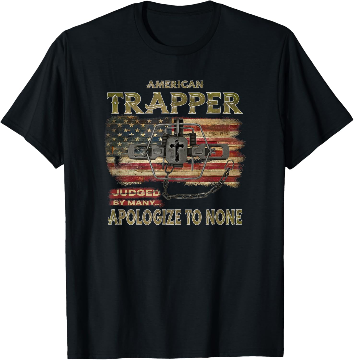 American Trapper Patriotic Usa Flag For Trappers