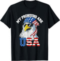 My Pronouns Are Usa Patriotic Eagle Funny 4Th Of July
