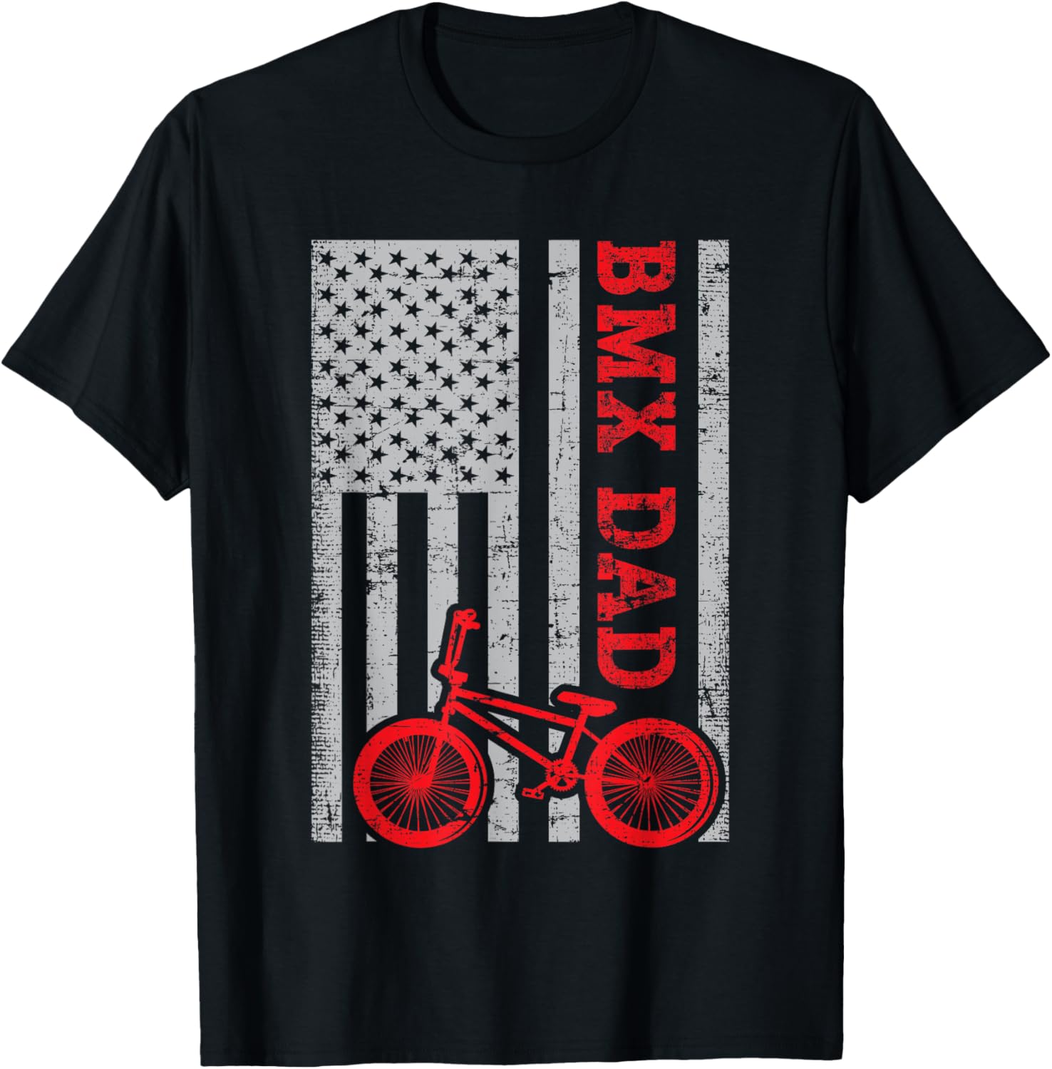 Bmx Dad Patriot Freestyle Bike Funny Fathers Day Gift Usa