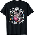 Remember My Scrapbooking Time Funny Cat Yarn Lover T-Shirt for Men Women