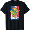 Teenage Mutant Ninja Turtles Usa Flag With Group