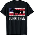 Vintage Born Free Horse American Flag Wild Mustang