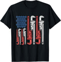 Plumber American Flag Pipe Wrench 4Th Of July Plumbing