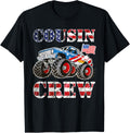 Monster Truck Usa Flag Patriotic Cousin Crew 4Th Of July