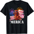 Usa Flag 4Th Of July Merica Long Haired Dachshund Lover