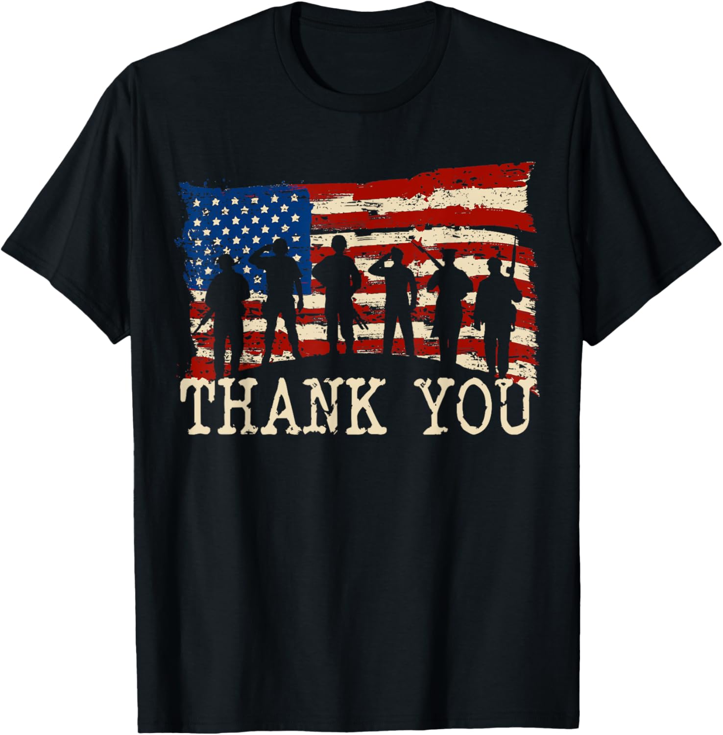 American Flag Thank You Veterans Proud Veteran